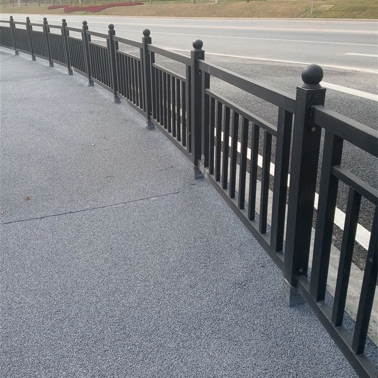 Sidewalk Fence Pole